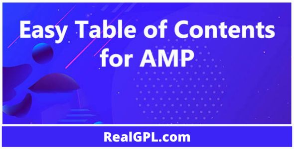 Easy Table of Contents for AMP GPL