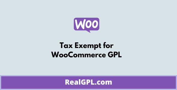 Tax Exempt for WooCommerce GPL