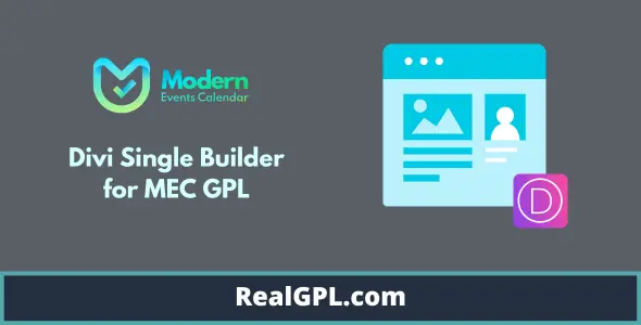Divi Single Builder for MEC GPL
