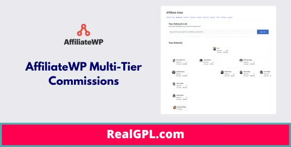 AffiliateWP Multi-Tier Commissions Addon GPL