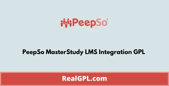 PeepSo MasterStudy LMS Integration GPL