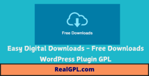 Easy Digital Downloads Free Downloads WordPress Plugin GPL