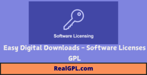Easy Digital Downloads Software Licenses GPL