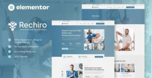 Rechiro Chiropractic & Physiotherapy Elementor Template Kit