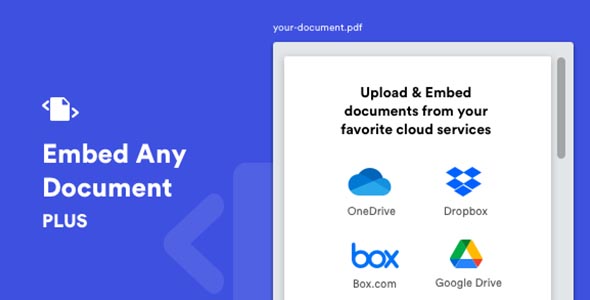 Embed Any Document Plus WordPress Plugin GPL