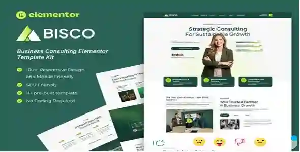 Bisco Elementor Template Kit GPL