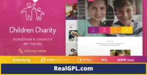 Children Charity Theme GPL