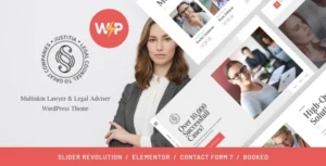 Justitia Lawyer & Legal Adviser WordPress Theme