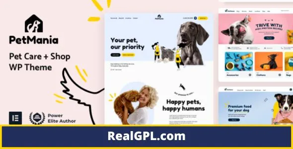 PetMania Pet Shop and Care Theme GPL