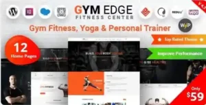 Gym Edge Fitness WordPress Theme GPL