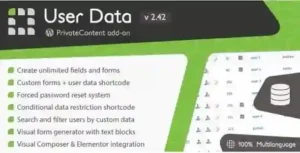 PrivateContent User Data add-on GPL