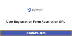 User Registration Form Restriction GPL