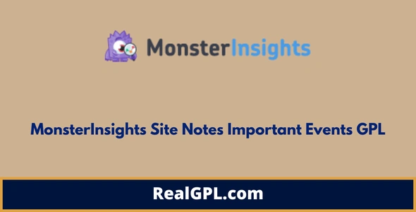 MonsterInsights Site Notes Important Events GPL
