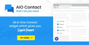 AIO Contact - All in One Contact Widget - Support Button GPL