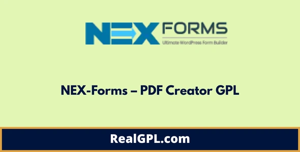 NEX-Forms – PDF Creator GPL