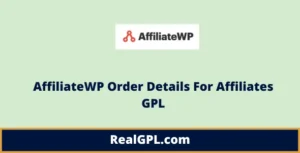 AffiliateWP Order Details For Affiliates GPL