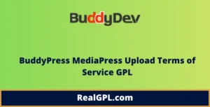 BuddyPress MediaPress Upload Terms of Service GPL