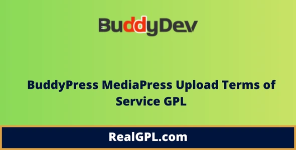 BuddyPress MediaPress Upload Terms of Service GPL