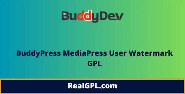 BuddyPress MediaPress User Watermark GPL