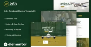 Jetly Elemetor template Kit