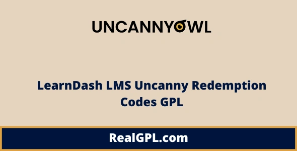 LearnDash LMS Uncanny Redemption Codes GPL