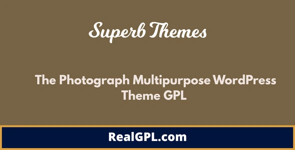 The Photograph Multipurpose WordPress Theme GPL