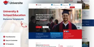Universite University & School Education Elementor Template Kit