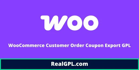 WooCommerce Customer Order Coupon Export GPL WooCommerce Customer Order Coupon Export GPL