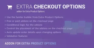 Extra Checkout Options addon for Extra Product Options plugin GPL