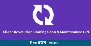 Slider Revolution Coming Soon & Maintenance GPL