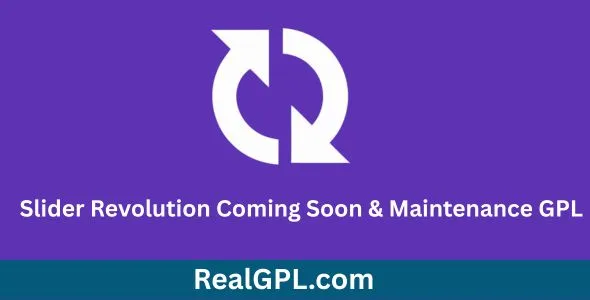 Slider Revolution Coming Soon & Maintenance GPL