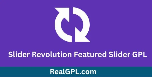 Slider Revolution Featured Slider GPL
