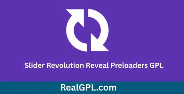 Slider Revolution Reveal Preloaders GPL