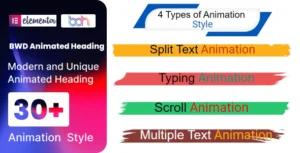 BWD Animated Heading addon for elementor GPL