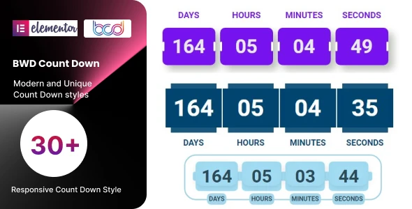 BWD Count Down addon for elementor GPL