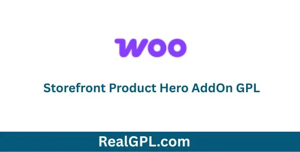 Storefront Product Hero AddOn GPL