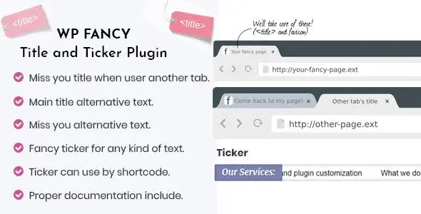 WP Fancy Title and Ticker WordPress Plugin GPL