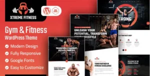 Xtreme Fitness Theme GPL