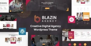Blazin Agency Creative WordPress Theme GPL