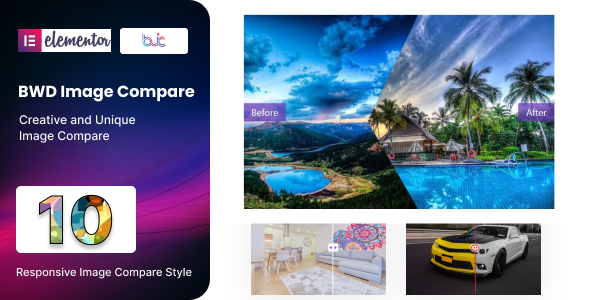 Image Compare addon for elementor GPL