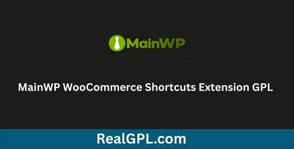 MainWP WooCommerce Shortcuts Extension GPL