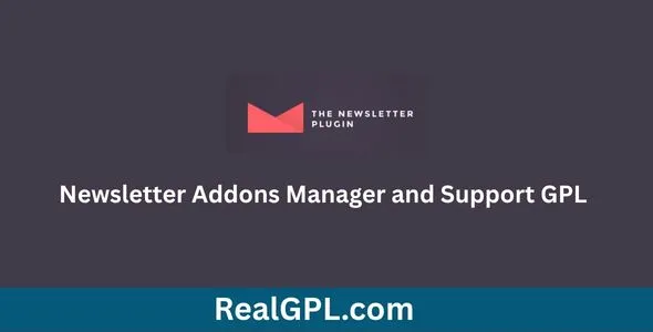 Newsletter Addons Manager and Support GPL